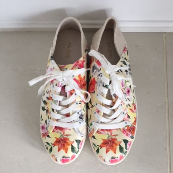 Floral Aldo Sneakers-unworn - Picture 1 of 4